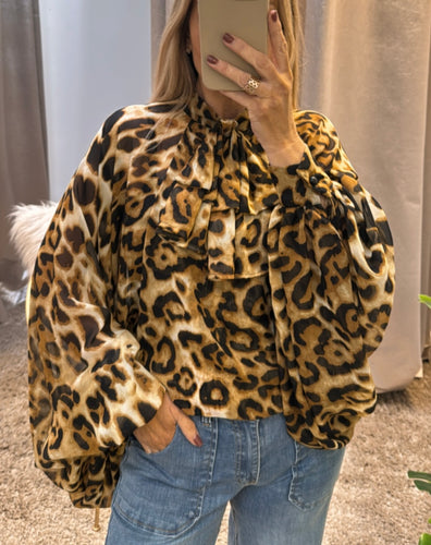 Floaty Leopard Blouse