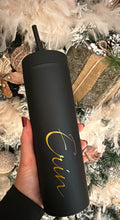 Load image into Gallery viewer, Personalised Skinny Cold Cup-Black