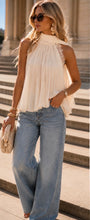 Load image into Gallery viewer, Pleated sleeveless scarf top