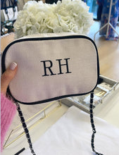 Load image into Gallery viewer, Personalised Cross Body Bag Cream/Black