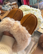 Load image into Gallery viewer, Personalised Soft Faux Fur Slippers-Chestnut