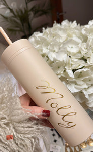 Personalised Skinny Cold Cup- Latte Cream