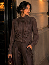 Load image into Gallery viewer, Lace draped blouse