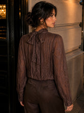 Load image into Gallery viewer, Lace draped blouse