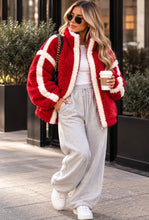 Load image into Gallery viewer, Zip up fleece jacket / Red