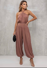 Load image into Gallery viewer, Halter neck jumpsuit -  blush