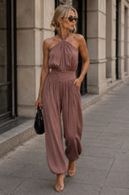 Load image into Gallery viewer, Halter neck jumpsuit -  blush