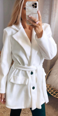 White Belted Jacket