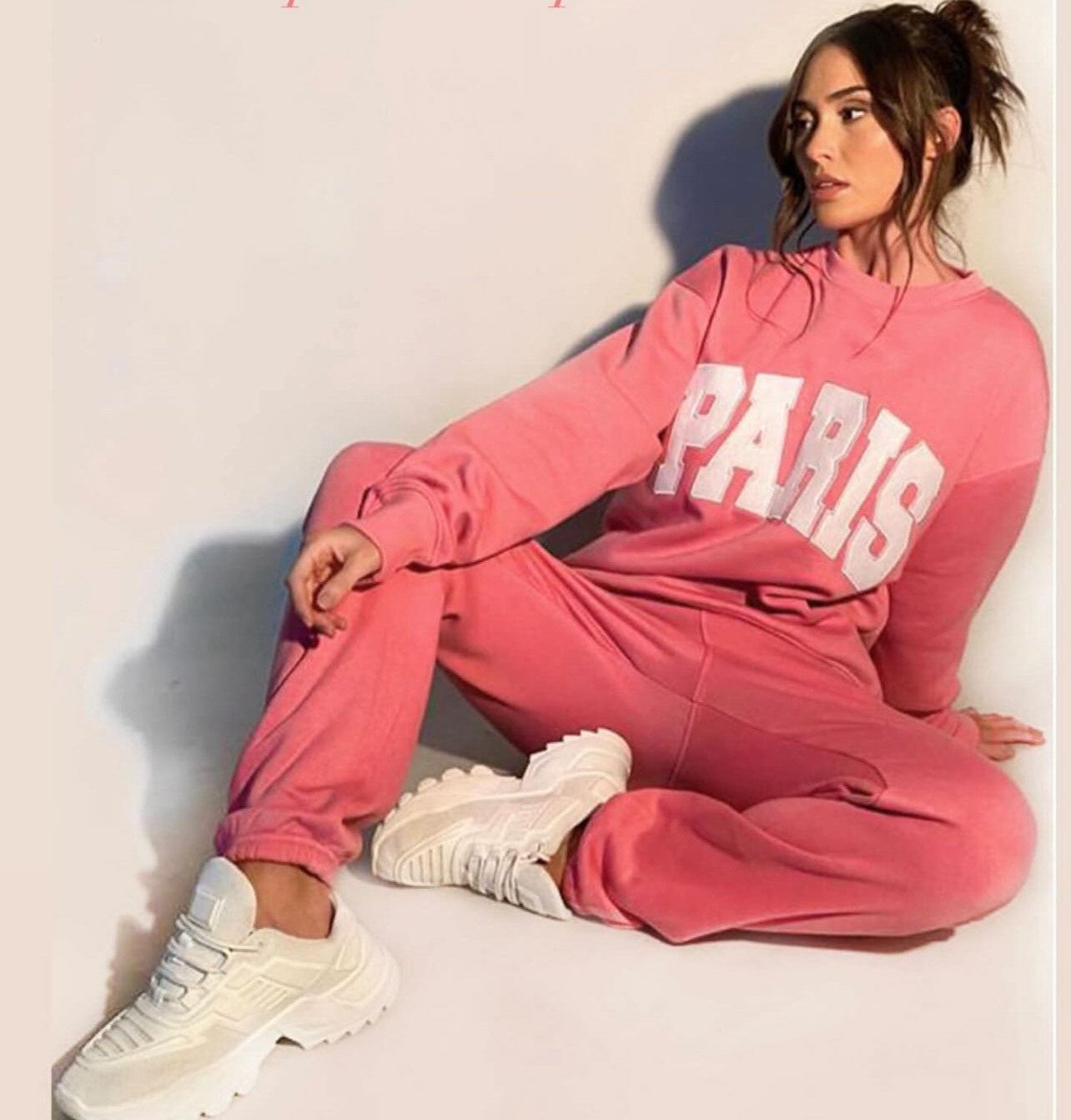 PARIS Sweatshirt-Pink